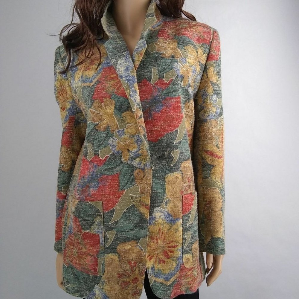 Patchington Women's Floral Print Blazer Size 10